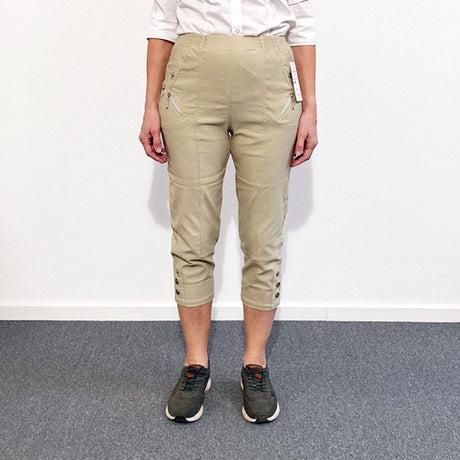 Capri damebukser - Beige - Seniorshop